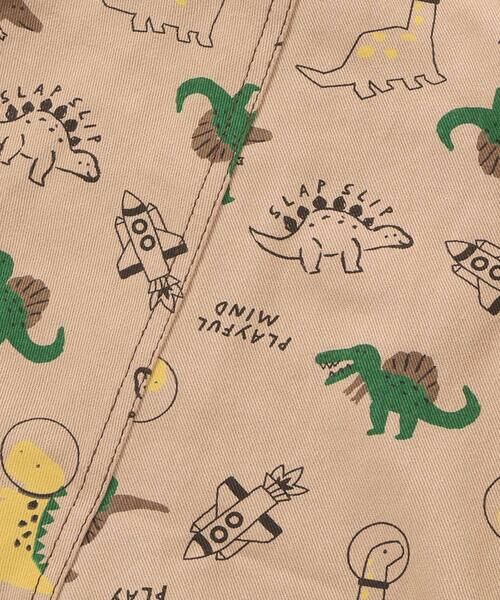 SLAP SLIP BABY / スラップ スリップ ベビー ロンパース | 【お揃い】デニムツイル恐竜ロケット総柄ジャンプスーツベビー(70~80cm) | 詳細16