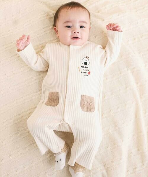 SLAP SLIP BABY / スラップ スリップ ベビー ロンパース | 【お揃い】コロコロおにぎりおしり刺しゅうロンパースベビー(60~80cm) | 詳細2