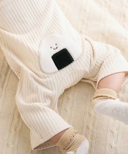 SLAP SLIP BABY / スラップ スリップ ベビー ロンパース | 【お揃い】コロコロおにぎりおしり刺しゅうロンパースベビー(60~80cm) | 詳細3