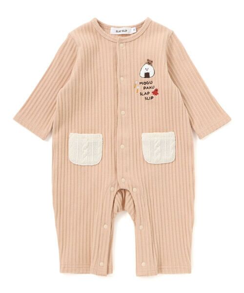 SLAP SLIP BABY / スラップ スリップ ベビー ロンパース | 【お揃い】コロコロおにぎりおしり刺しゅうロンパースベビー(60~80cm) | 詳細6