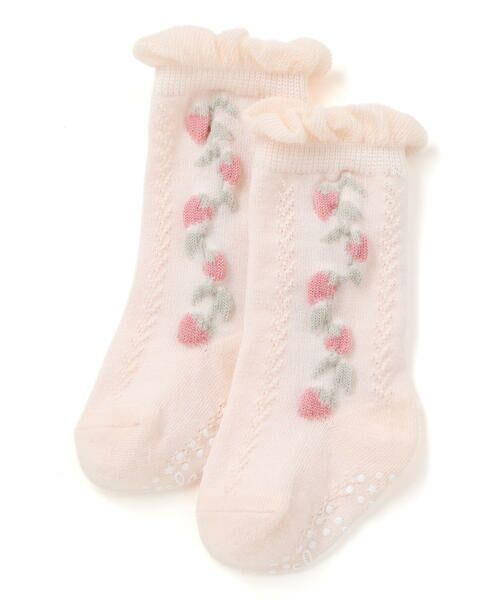 SLAP SLIP BABY/スラップ スリップ ベビー フルーツ柄ハイソックスベビー(9~12cm) ピンク ワンサイズ(9-12cm) SLAP SLIP BABY/スラップ スリップ ベビー フルーツ柄ハイソックスベビー(9~12cm) ピンク ワンサイズ(9-12cm)