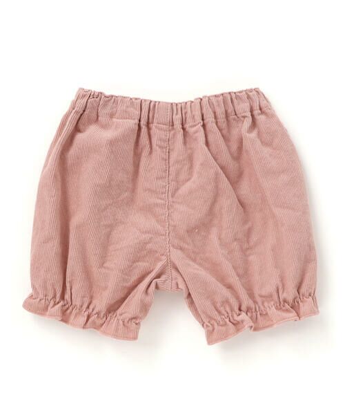 SLAP SLIP BABY / スラップ スリップ ベビー ベビー・キッズウエア | 花柄無地コーデュロイ肩フリルリボンモチーフワンピース+ブルマセットアップベビー(70~80cm) | 詳細3