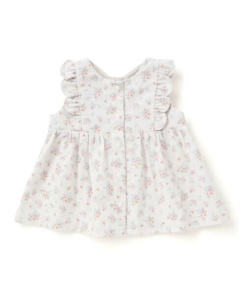 SLAP SLIP BABY / スラップ スリップ ベビー ベビー・キッズウエア | 花柄無地コーデュロイ肩フリルリボンモチーフワンピース+ブルマセットアップベビー(70~80cm) | 詳細8