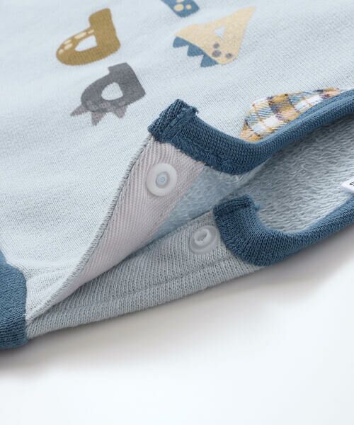 SLAP SLIP BABY / スラップ スリップ ベビー ベビー・キッズウエア | フロントプリントトレーナー+恐竜ヒザ切り替えボトムセットアップベビー(70~80cm) | 詳細7