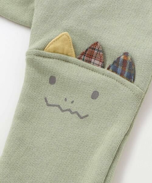 SLAP SLIP BABY / スラップ スリップ ベビー ベビー・キッズウエア | フロントプリントトレーナー+恐竜ヒザ切り替えボトムセットアップベビー(70~80cm) | 詳細21