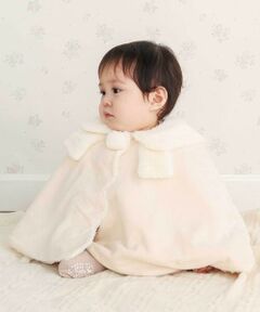 SLAP SLIP BABY / スラップ スリップ ベビー ベビー・キッズウエア | ファーリボン襟スウェードマントベビー(50~90cm)