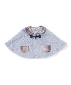 SLAP SLIP BABY / スラップ スリップ ベビー ベビー・キッズウエア | 【お揃い】チェック襟付きケーブルボアマントベビー(50~90cm)