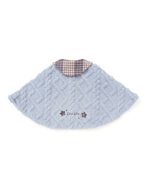 SLAP SLIP BABY / スラップ スリップ ベビー ベビー・キッズウエア | 【お揃い】チェック襟付きケーブルボアマントベビー(50~90cm) | 詳細2