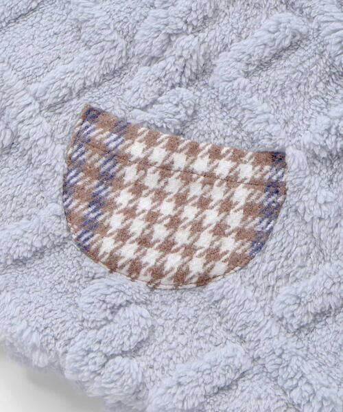 SLAP SLIP BABY / スラップ スリップ ベビー ベビー・キッズウエア | 【お揃い】チェック襟付きケーブルボアマントベビー(50~90cm) | 詳細4