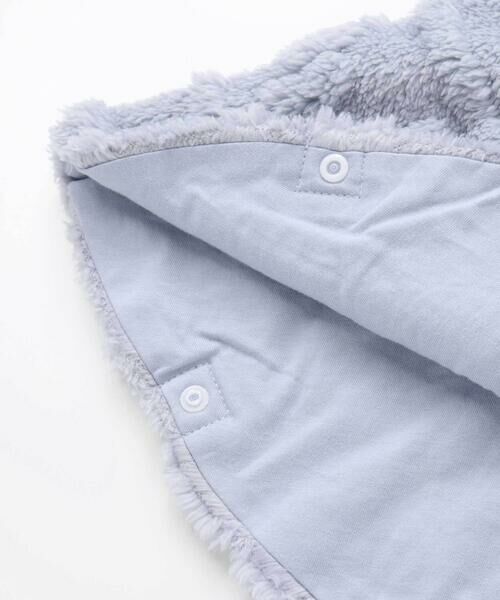 SLAP SLIP BABY / スラップ スリップ ベビー ベビー・キッズウエア | 【お揃い】チェック襟付きケーブルボアマントベビー(50~90cm) | 詳細5