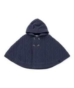 SLAP SLIP BABY / スラップ スリップ ベビー ベビー・キッズウエア | 【お揃い】クマ耳フード付き裏ボアケーブルマントベビー(50~90cm)