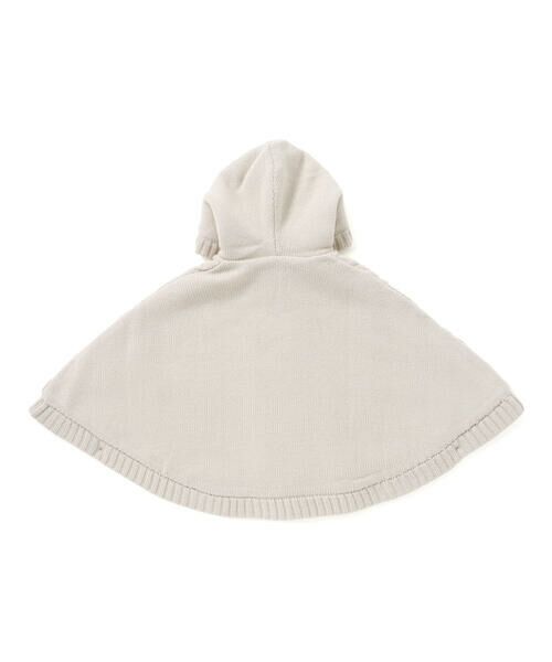 SLAP SLIP BABY / スラップ スリップ ベビー ベビー・キッズウエア | 【お揃い】クマ耳フード付き裏ボアケーブルマントベビー(50~90cm) | 詳細4