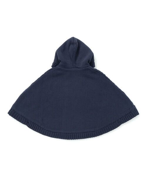 SLAP SLIP BABY / スラップ スリップ ベビー ベビー・キッズウエア | 【お揃い】クマ耳フード付き裏ボアケーブルマントベビー(50~90cm) | 詳細7