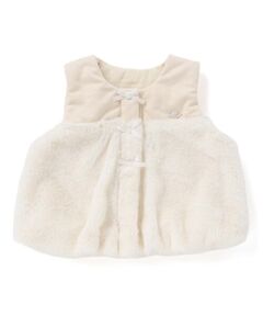 SLAP SLIP BABY / スラップ スリップ ベビー ベビー・キッズウエア | スウェードファー切り替えバルーンベストベビー(70~80cm)