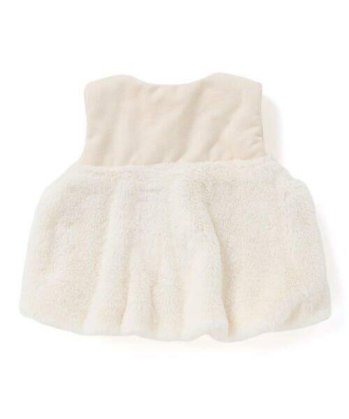 SLAP SLIP BABY / スラップ スリップ ベビー ベビー・キッズウエア | スウェードファー切り替えバルーンベストベビー(70~80cm) | 詳細2