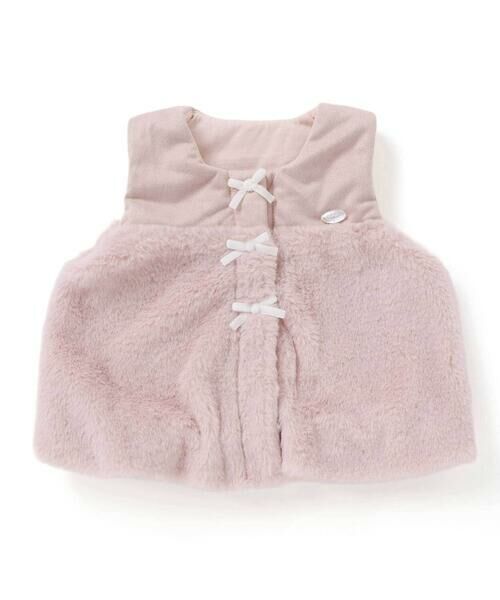 SLAP SLIP BABY / スラップ スリップ ベビー ベビー・キッズウエア | スウェードファー切り替えバルーンベストベビー(70~80cm) | 詳細4