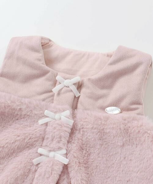 SLAP SLIP BABY / スラップ スリップ ベビー ベビー・キッズウエア | スウェードファー切り替えバルーンベストベビー(70~80cm) | 詳細6