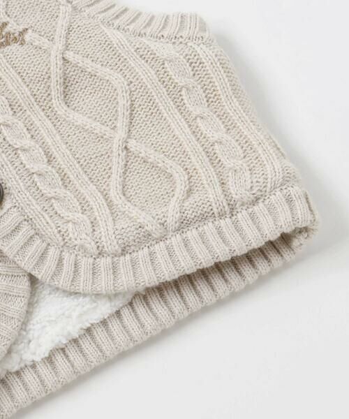 SLAP SLIP BABY / スラップ スリップ ベビー ベビー・キッズウエア | 【お揃い】クマ耳フード付き裏ボアニットベストベビー(70~80cm) | 詳細9