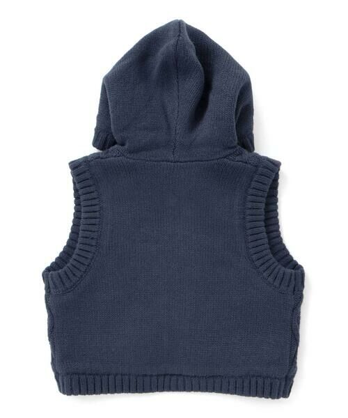 SLAP SLIP BABY / スラップ スリップ ベビー ベビー・キッズウエア | 【お揃い】クマ耳フード付き裏ボアニットベストベビー(70~80cm) | 詳細15