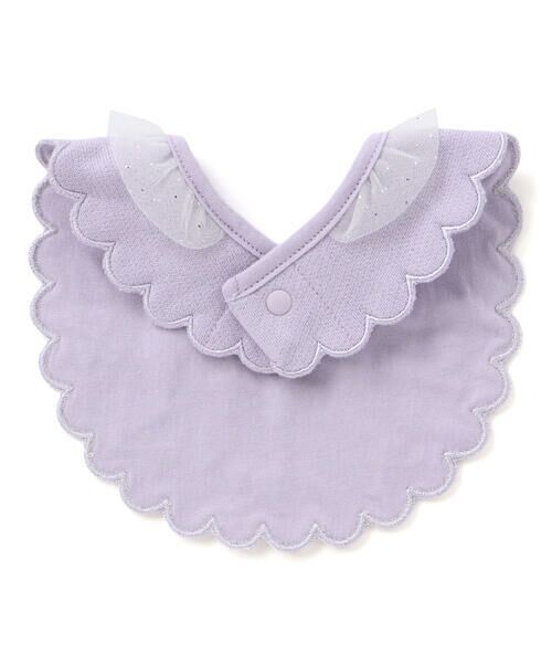 SLAP SLIP BABY / スラップ スリップ ベビー スタイ・ビブ | 縁刺しゅうスカラップラメチュール襟フリルスタイベビー | 詳細5