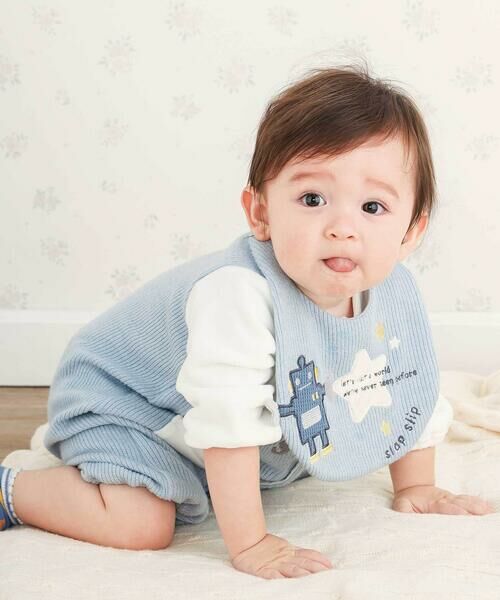 SLAP SLIP BABY / スラップ スリップ ベビー スタイ・ビブ | 【お揃い】アニマルクマロボットおもちゃぴょっこり飛び出しスタイベビー | 詳細1