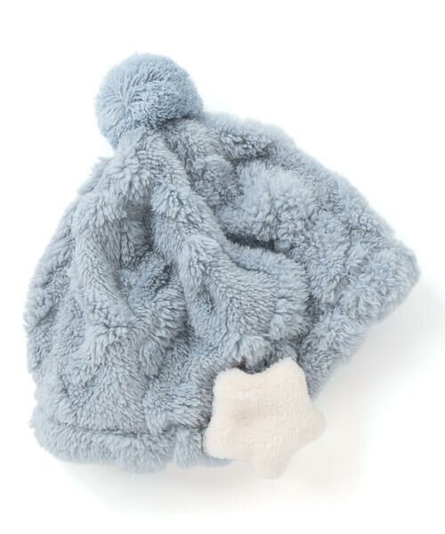 SLAP SLIP BABY / スラップ スリップ ベビー ベビー・キッズグッズ | 【お揃い】花星フワフワモチーフ耳当て付きボンボンニット帽ベビー(44~48cm) | 詳細8