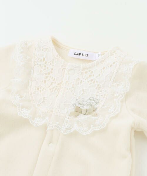 SLAP SLIP BABY / スラップ スリップ ベビー ロンパース | フリルラウンド切り替えベロア2WAYオールベビー(50~70cm) | 詳細3