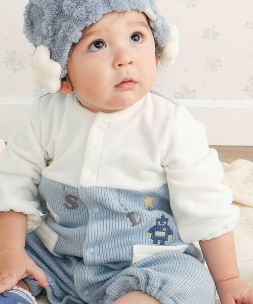 SLAP SLIP BABY / スラップ スリップ ベビー ロンパース | 【お揃い】アニマルクマ恐竜おもちゃ切り替え2WAYオールベビー(50~70cm) | 詳細2