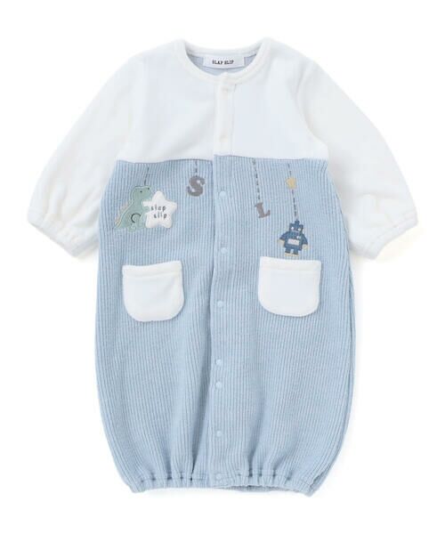 SLAP SLIP BABY / スラップ スリップ ベビー ロンパース | 【お揃い】アニマルクマ恐竜おもちゃ切り替え2WAYオールベビー(50~70cm) | 詳細3