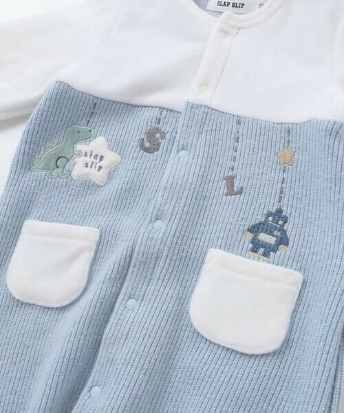SLAP SLIP BABY / スラップ スリップ ベビー ロンパース | 【お揃い】アニマルクマ恐竜おもちゃ切り替え2WAYオールベビー(50~70cm) | 詳細6