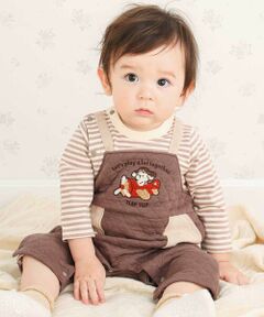 SLAP SLIP BABY / スラップ スリップ ベビー ロンパース | アニマルイヌ飛行機ロボットモチーフサロペットボーダードッキングカバーオールベビー(70~80cm)