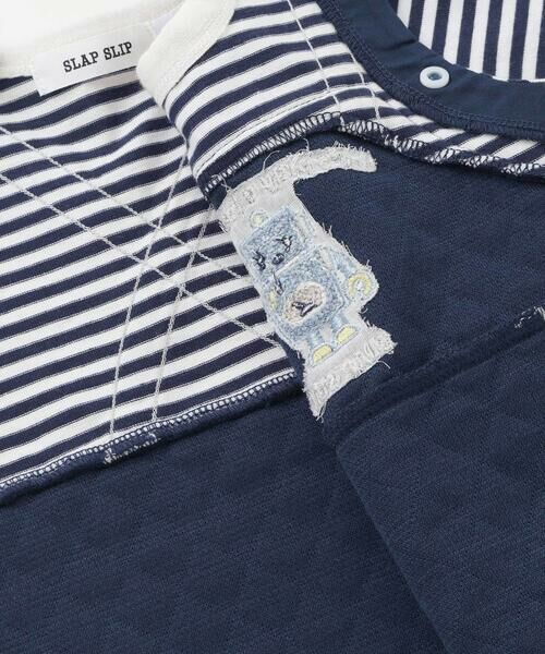 SLAP SLIP BABY / スラップ スリップ ベビー ロンパース | アニマルイヌ飛行機ロボットモチーフサロペットボーダードッキングカバーオールベビー(70~80cm) | 詳細11