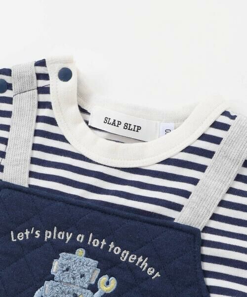 SLAP SLIP BABY / スラップ スリップ ベビー ロンパース | アニマルイヌ飛行機ロボットモチーフサロペットボーダードッキングカバーオールベビー(70~80cm) | 詳細4