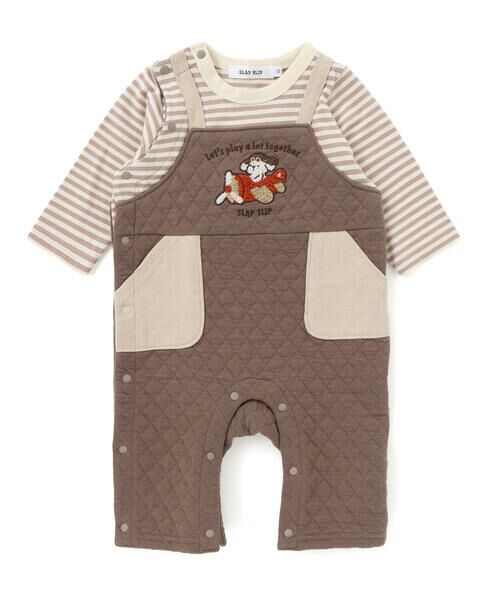 SLAP SLIP BABY / スラップ スリップ ベビー ロンパース | アニマルイヌ飛行機ロボットモチーフサロペットボーダードッキングカバーオールベビー(70~80cm) | 詳細15