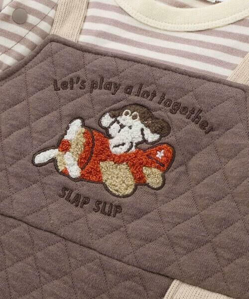 SLAP SLIP BABY / スラップ スリップ ベビー ロンパース | アニマルイヌ飛行機ロボットモチーフサロペットボーダードッキングカバーオールベビー(70~80cm) | 詳細17