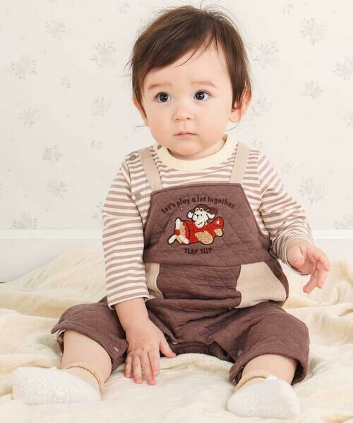 SLAP SLIP BABY / スラップ スリップ ベビー ロンパース | アニマルイヌ飛行機ロボットモチーフサロペットボーダードッキングカバーオールベビー(70~80cm) | 詳細14