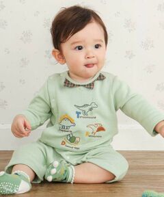 SLAP SLIP BABY / スラップ スリップ ベビー ロンパース | 恐竜とげとげ襟付きカバーオールベビー(60~80cm)
