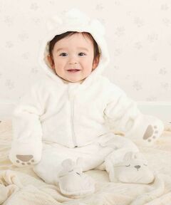 SLAP SLIP BABY / スラップ スリップ ベビー ベビー・キッズウエア | アニマルクマウサギ恐竜ボアバギーオールベビー(70~80cm)