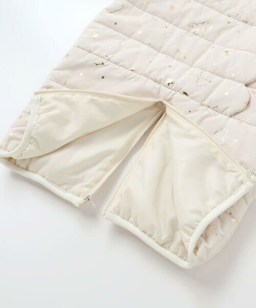 SLAP SLIP BABY / スラップ スリップ ベビー ベビー・キッズウエア | 【お揃い】総柄胸刺しゅう裏フリースタフタバギーオールベビー(50~80cm) | 詳細11