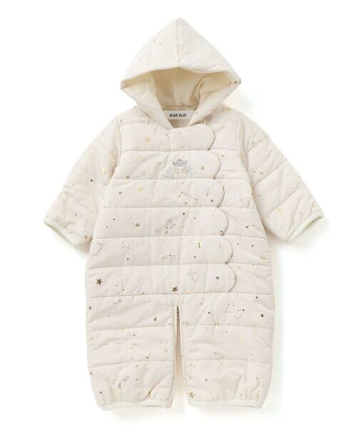 SLAP SLIP BABY / スラップ スリップ ベビー ベビー・キッズウエア | 【お揃い】総柄胸刺しゅう裏フリースタフタバギーオールベビー(50~80cm) | 詳細2