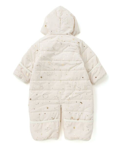 SLAP SLIP BABY / スラップ スリップ ベビー ベビー・キッズウエア | 【お揃い】総柄胸刺しゅう裏フリースタフタバギーオールベビー(50~80cm) | 詳細3