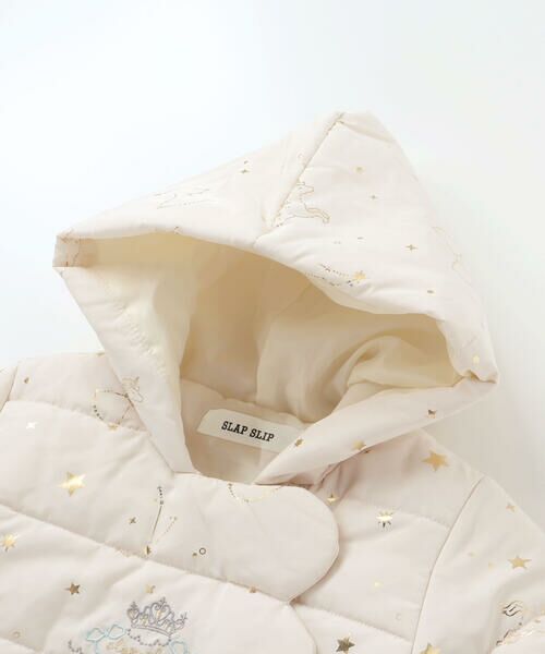SLAP SLIP BABY / スラップ スリップ ベビー ベビー・キッズウエア | 【お揃い】総柄胸刺しゅう裏フリースタフタバギーオールベビー(50~80cm) | 詳細4