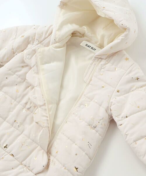 SLAP SLIP BABY / スラップ スリップ ベビー ベビー・キッズウエア | 【お揃い】総柄胸刺しゅう裏フリースタフタバギーオールベビー(50~80cm) | 詳細5