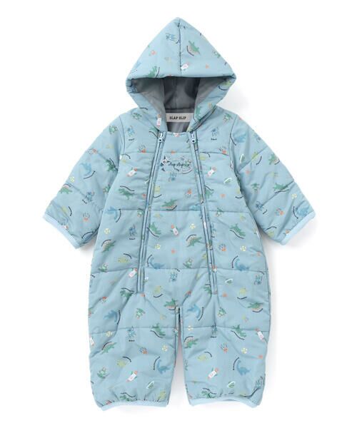 SLAP SLIP BABY / スラップ スリップ ベビー ベビー・キッズウエア | 【お揃い】総柄胸刺しゅう裏フリースタフタバギーオールベビー(50~80cm) | 詳細17