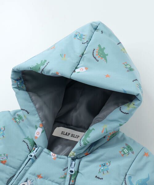 SLAP SLIP BABY / スラップ スリップ ベビー ベビー・キッズウエア | 【お揃い】総柄胸刺しゅう裏フリースタフタバギーオールベビー(50~80cm) | 詳細19