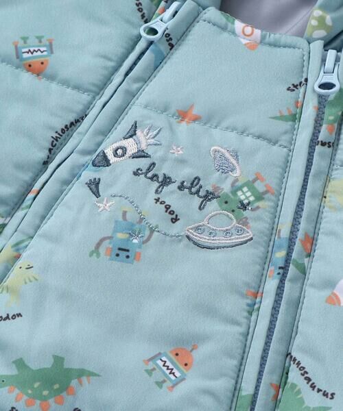 SLAP SLIP BABY / スラップ スリップ ベビー ベビー・キッズウエア | 【お揃い】総柄胸刺しゅう裏フリースタフタバギーオールベビー(50~80cm) | 詳細22