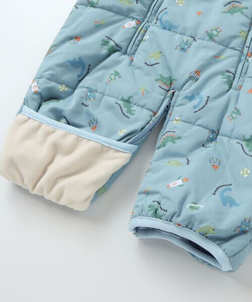 SLAP SLIP BABY / スラップ スリップ ベビー ベビー・キッズウエア | 【お揃い】総柄胸刺しゅう裏フリースタフタバギーオールベビー(50~80cm) | 詳細25