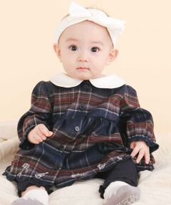 SLAP SLIP BABY / スラップ スリップ ベビー ベビー・キッズウエア | 【お揃い】チェックワンピース+シンプルレギンス2点セット(70~80cm)