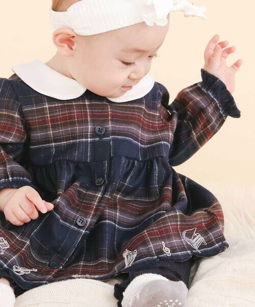 SLAP SLIP BABY / スラップ スリップ ベビー ベビー・キッズウエア | 【お揃い】チェックワンピース+シンプルレギンス2点セット(70~80cm) | 詳細15