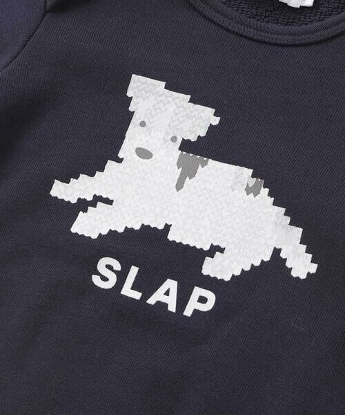 SLAP SLIP BABY / スラップ スリップ ベビー ロンパース | アニマルイヌ恐竜プリントボディミニ+チェックサロペット(70~80cm) | 詳細14